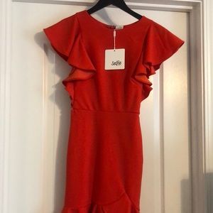 New with tags! Selfie Leslie orange dress!